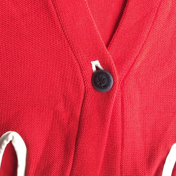 Superdry red knitted vest S - Picture 3 of 5